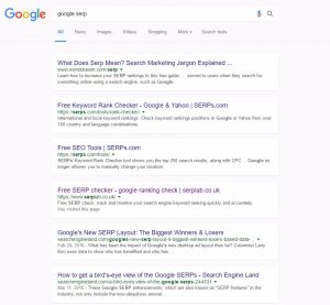 google serp layout change